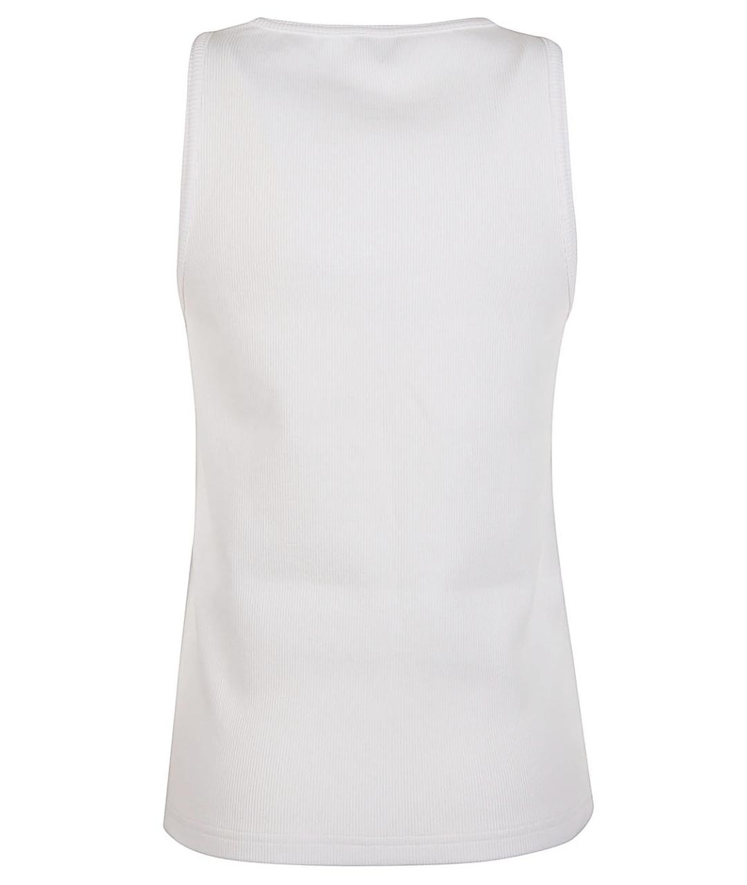 BOTTEGA VENETA Белая хлопковая майка, фото 2