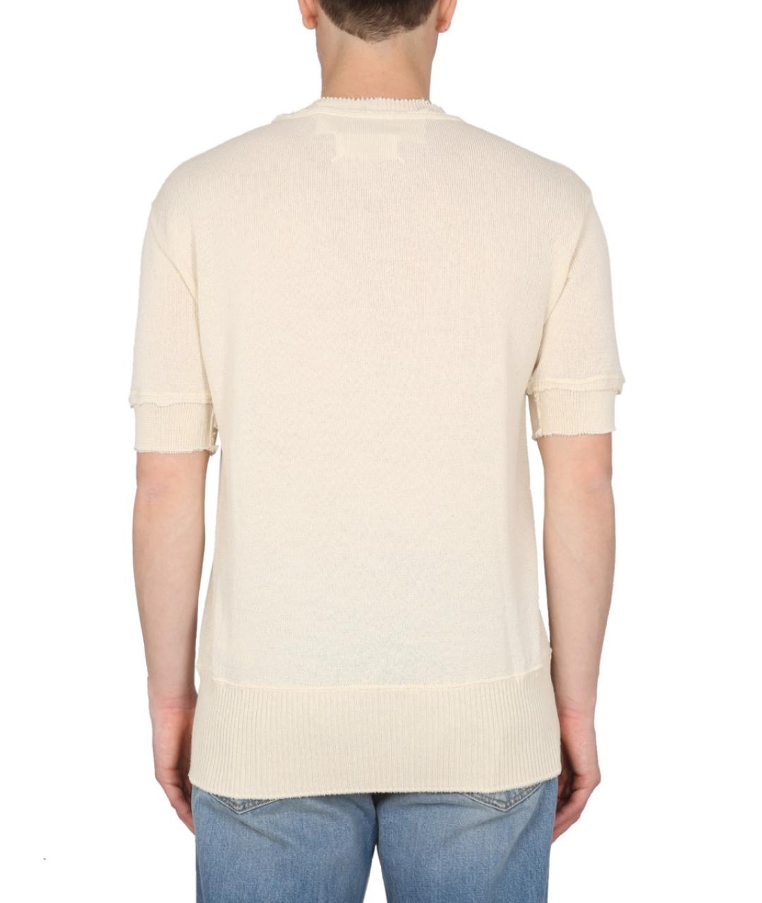 MAISON MARGIELA Белый шерстяной джемпер / свитер, фото 4