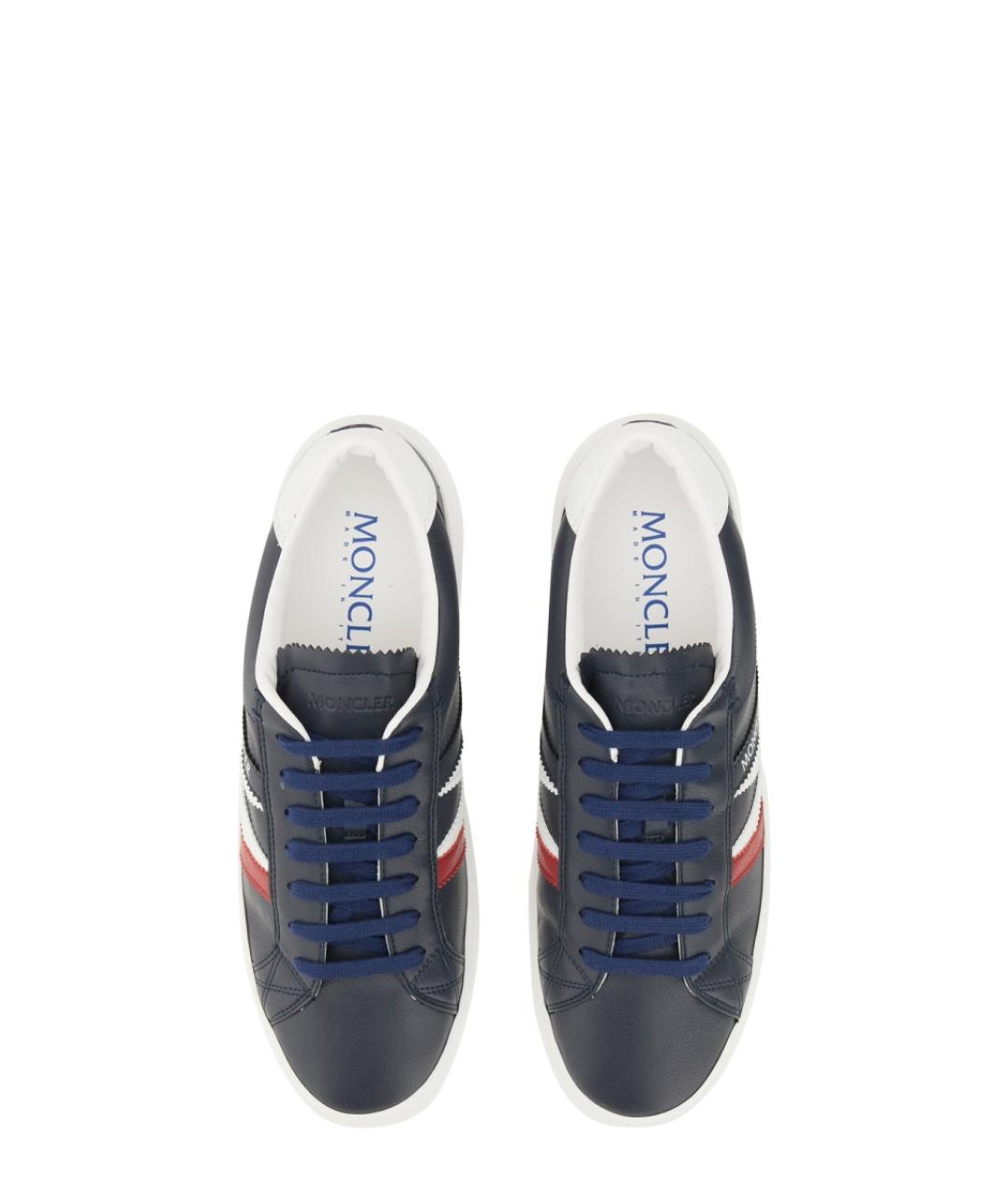 MONCLER Синие низкие кроссовки / кеды, фото 2