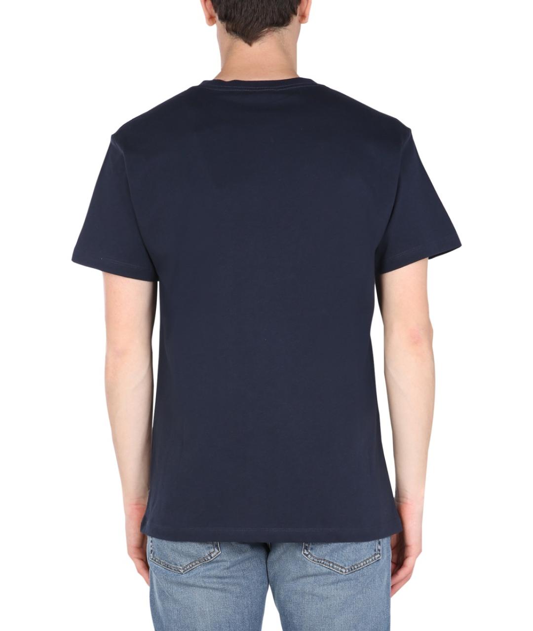 RAF SIMONS Синяя хлопковая футболка, фото 4