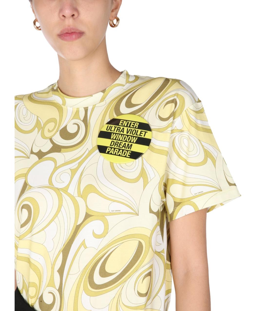 RAF SIMONS Мульти хлопковая футболка, фото 5