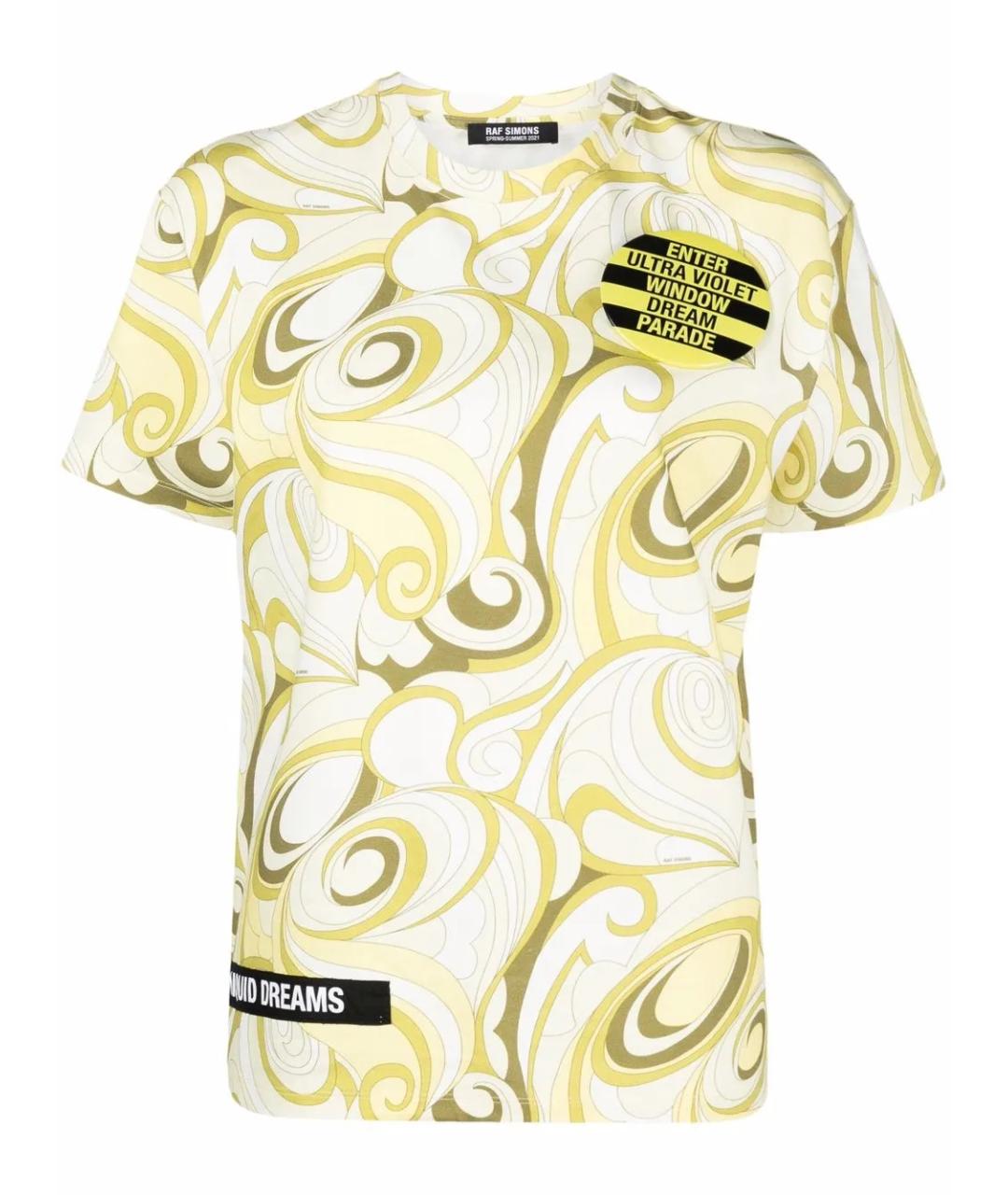 RAF SIMONS Мульти хлопковая футболка, фото 1