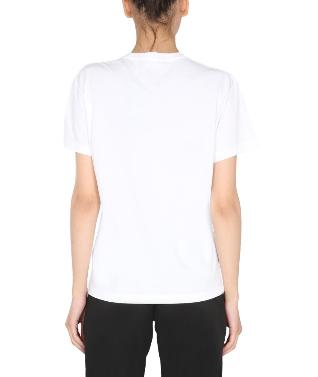 RAF SIMONS Белая хлопковая футболка, фото 4