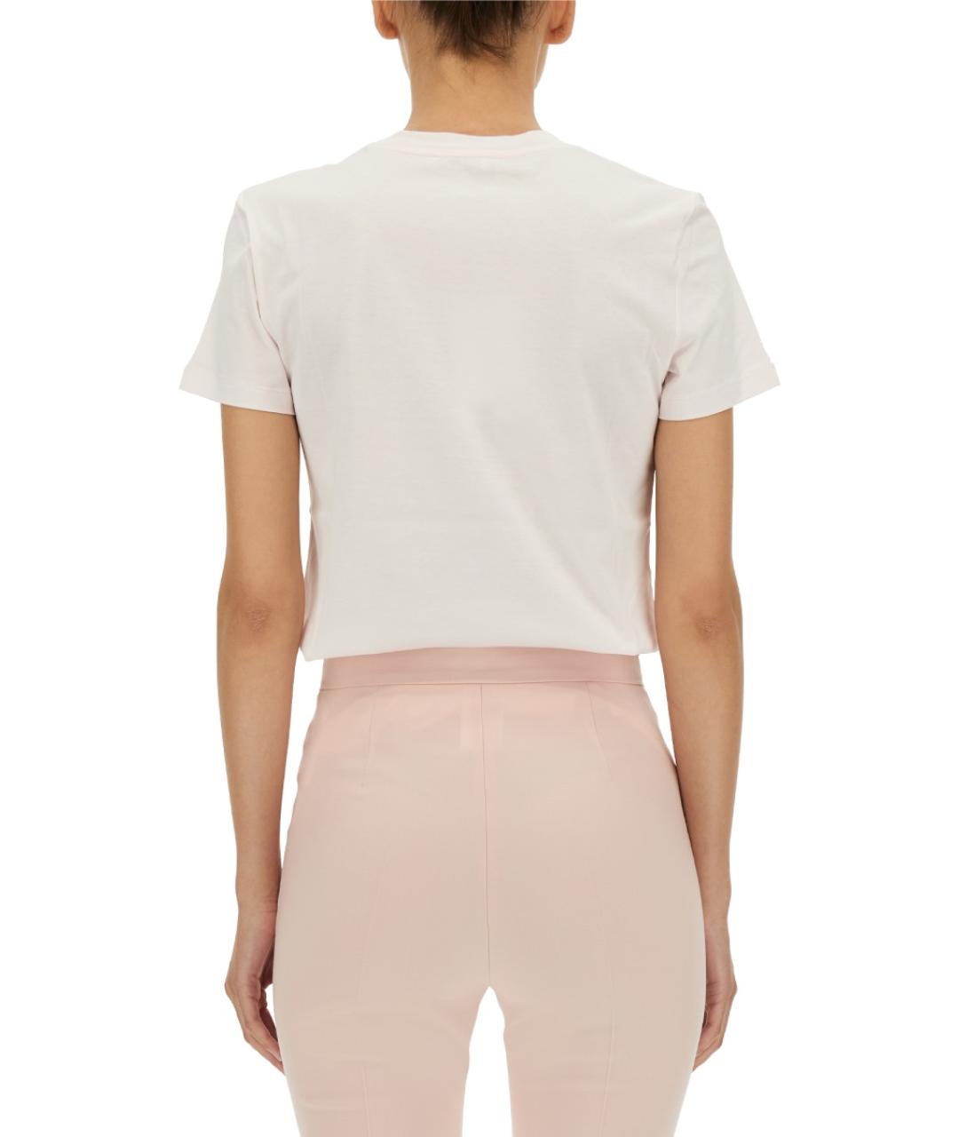 MAX MARA Розовая хлопковая футболка, фото 4