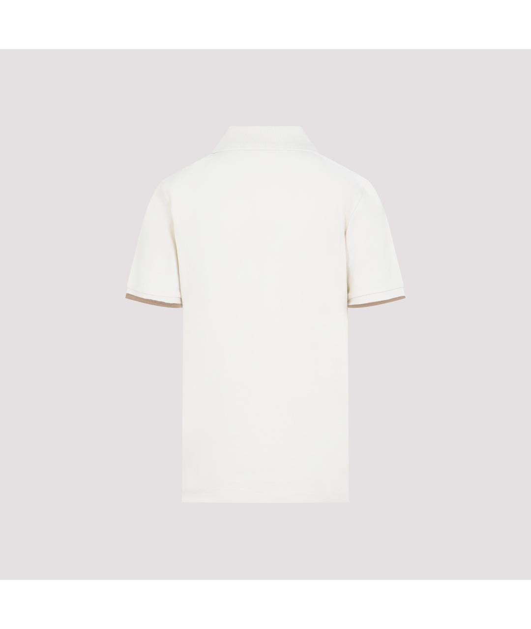 MONCLER Белая хлопковая футболка, фото 2