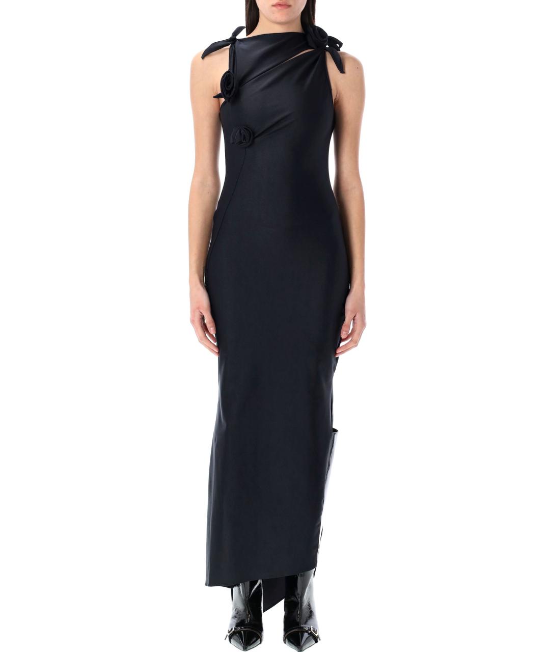 COPERNI Черное полиамидовое вечернее платье, фото 2