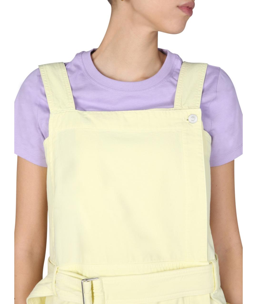 KENZO Желтое хлопковое повседневное платье, фото 5