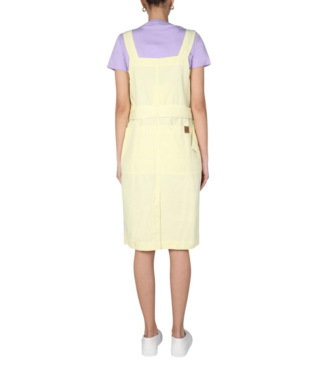 KENZO Желтое хлопковое повседневное платье, фото 4