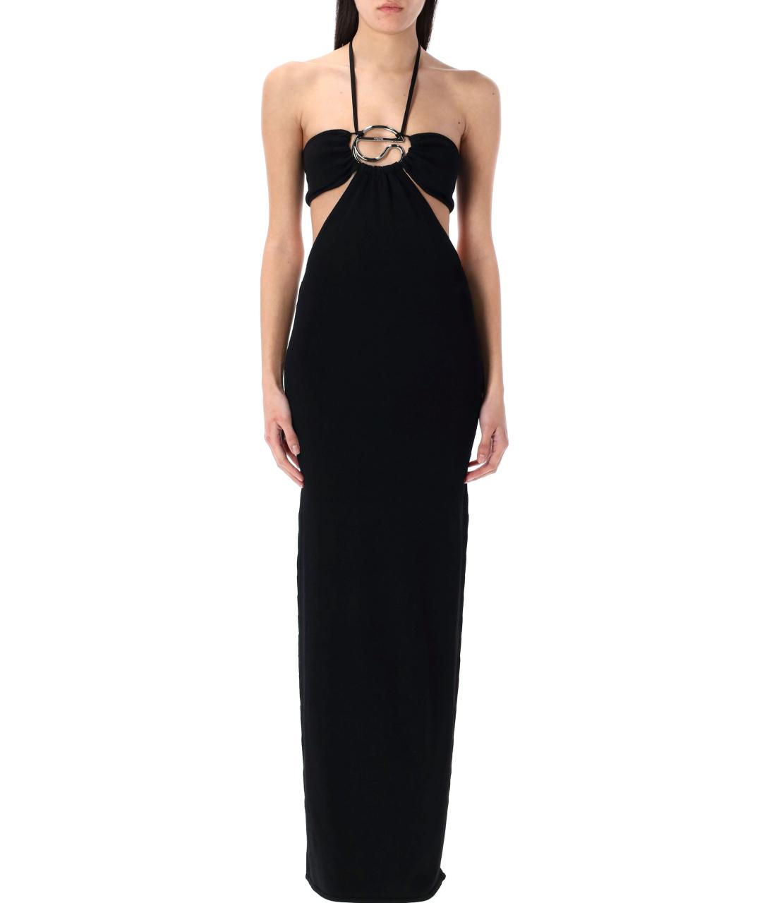 COPERNI Черное вискозное повседневное платье, фото 2