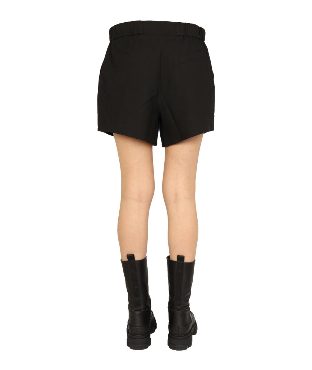 GANNI Черные хлопковые шорты, фото 4