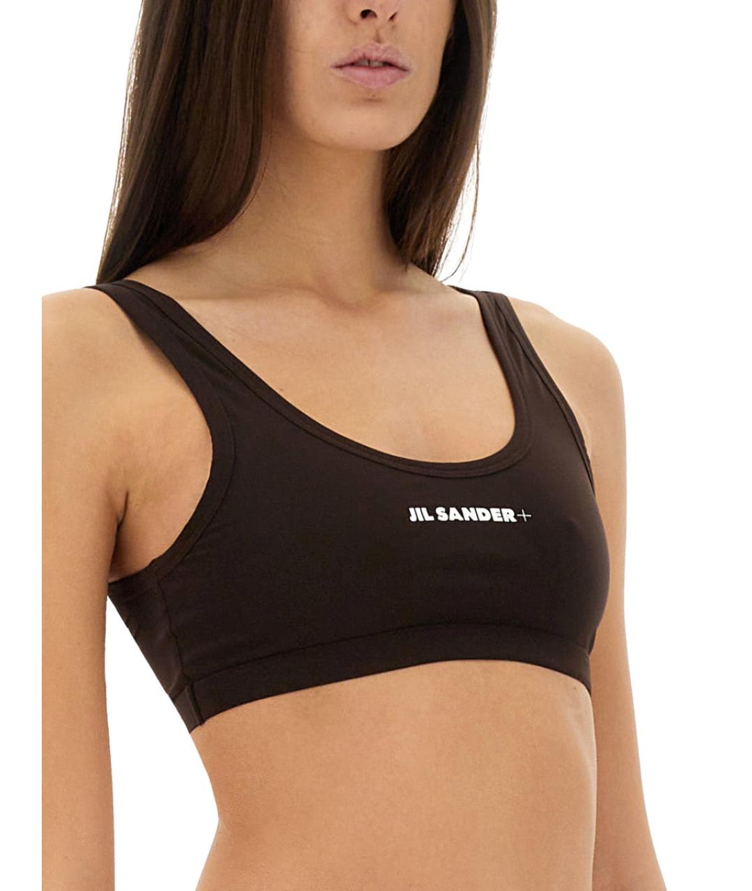 JIL SANDER Коричневый полиамидовый купальник, фото 2