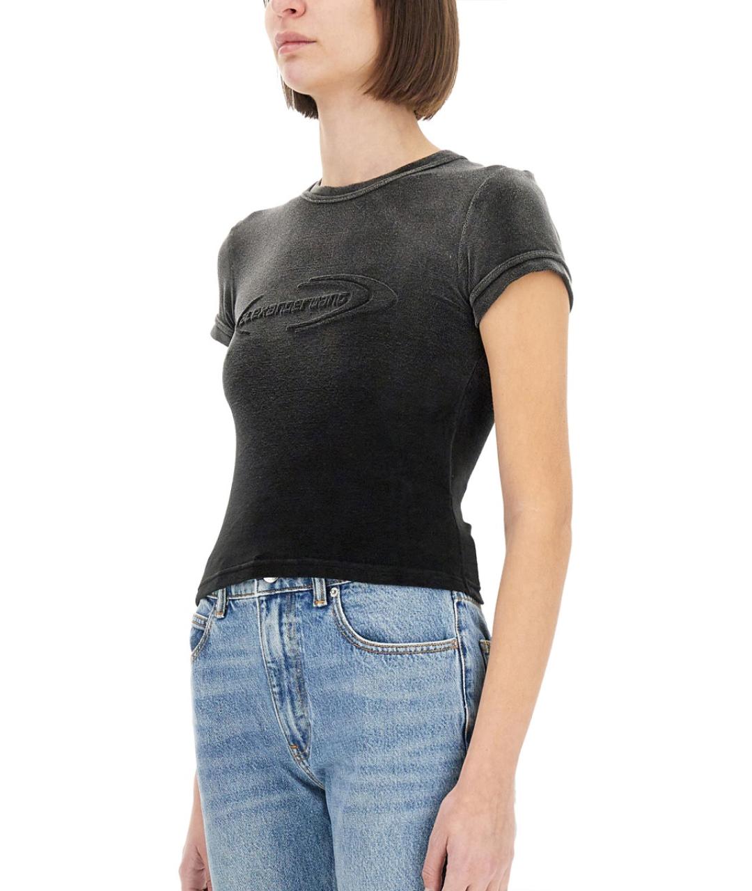 T BY ALEXANDER WANG Черная футболка, фото 5