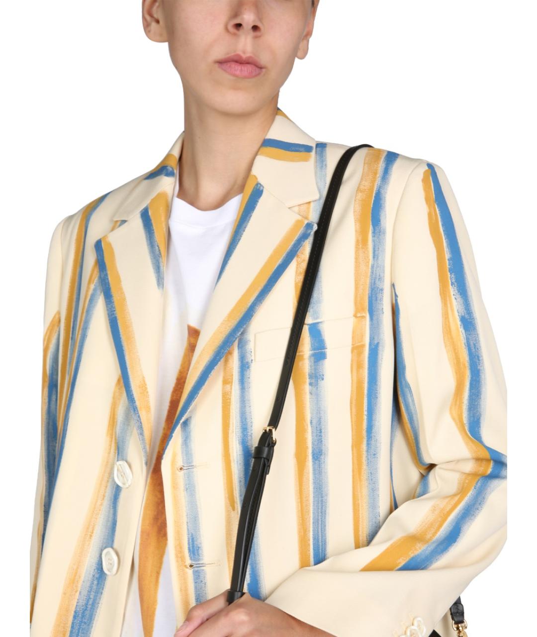 MARNI Белый шерстяной жакет/пиджак, фото 4