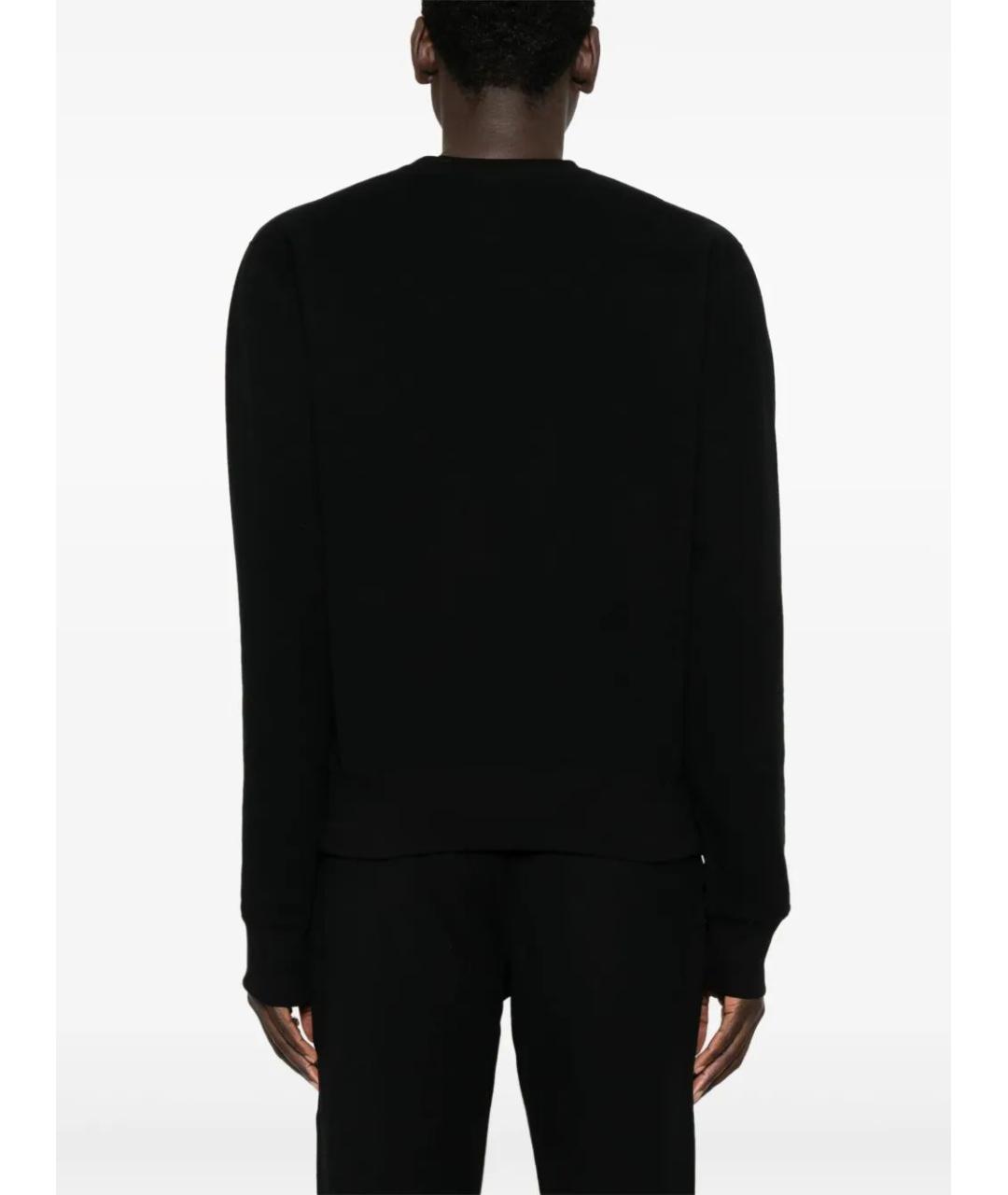 SAINT LAURENT Черный хлопковый джемпер / свитер, фото 4