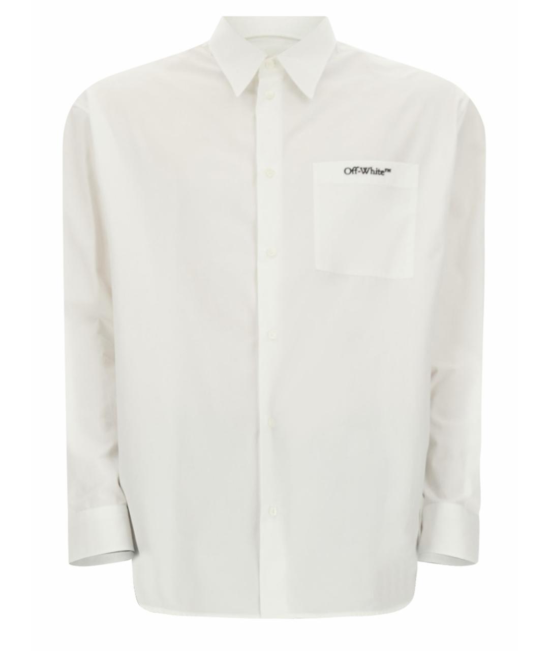 OFF-WHITE Белая хлопковая кэжуал рубашка, фото 1