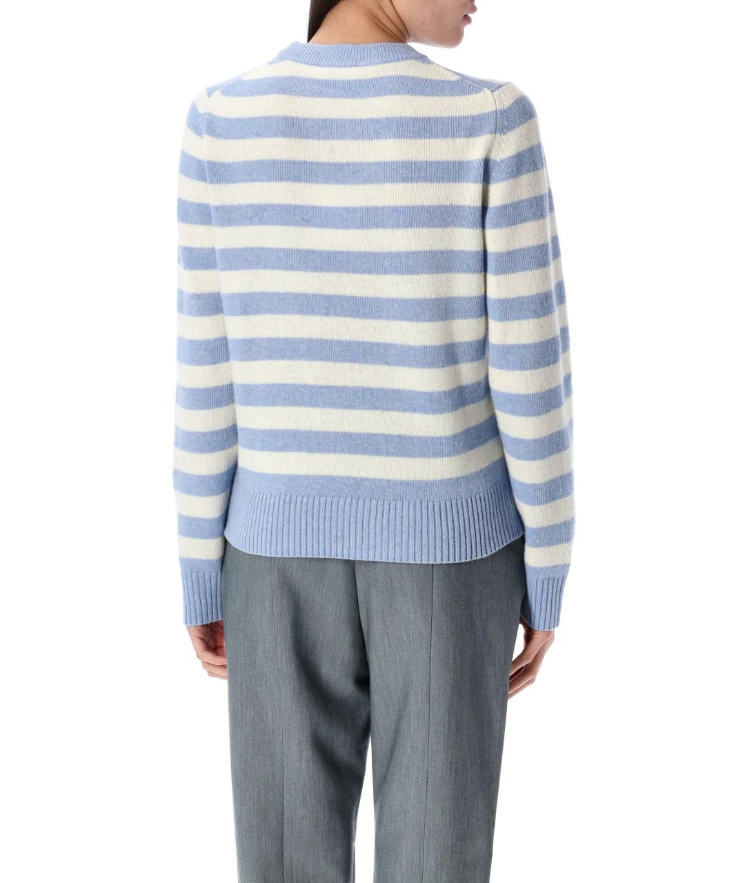 GANNI Синий шерстяной джемпер / свитер, фото 3