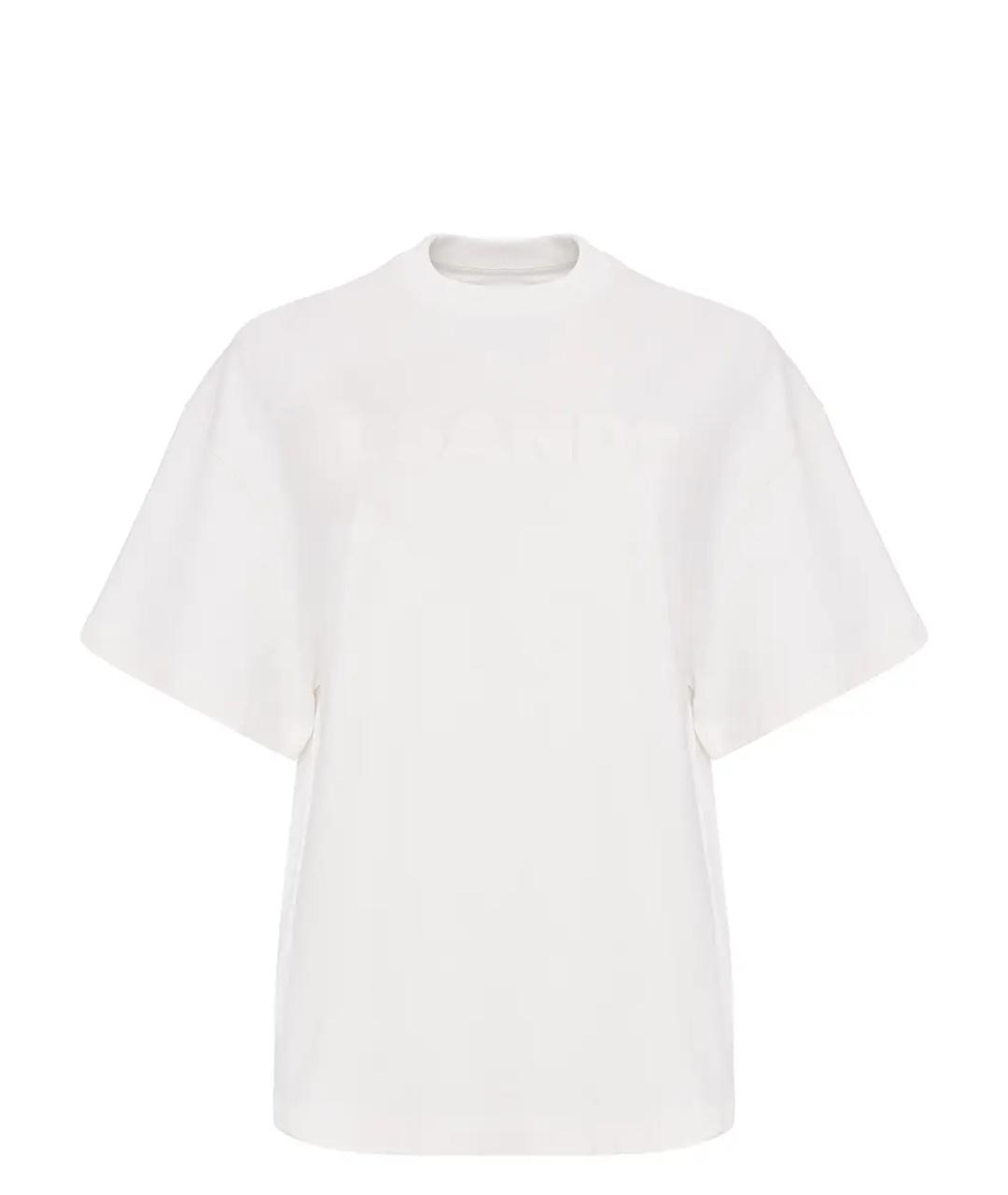 JIL SANDER Белая хлопковая футболка, фото 1
