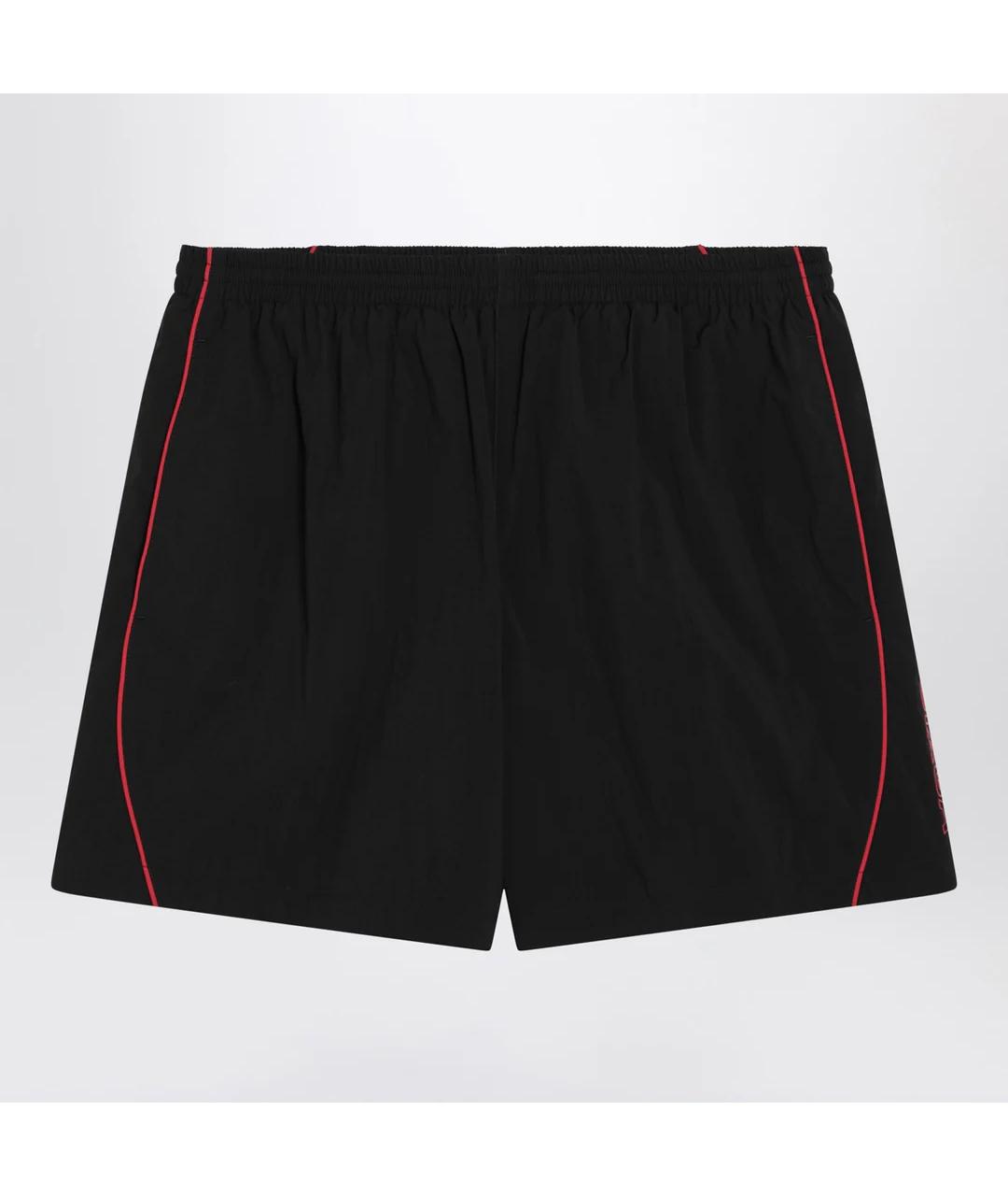 BALENCIAGA Черные полиэстеровые шорты, фото 5