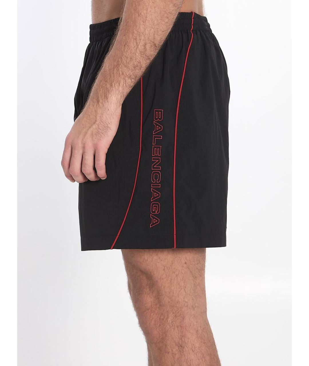 BALENCIAGA Черные полиэстеровые шорты, фото 3