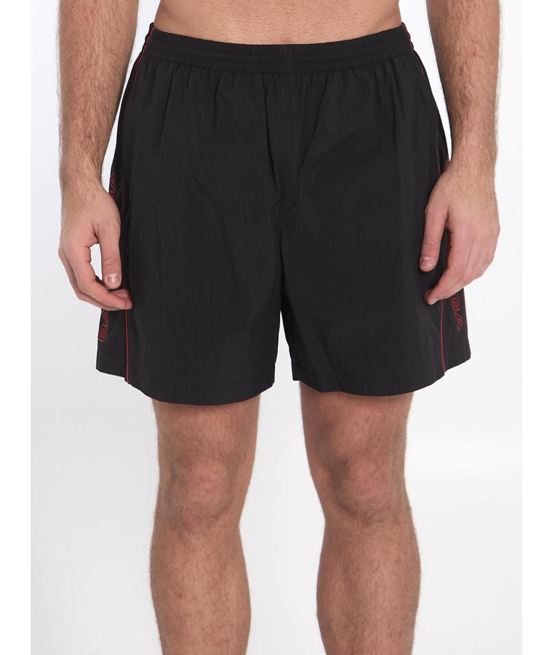 BALENCIAGA Черные полиэстеровые шорты, фото 2