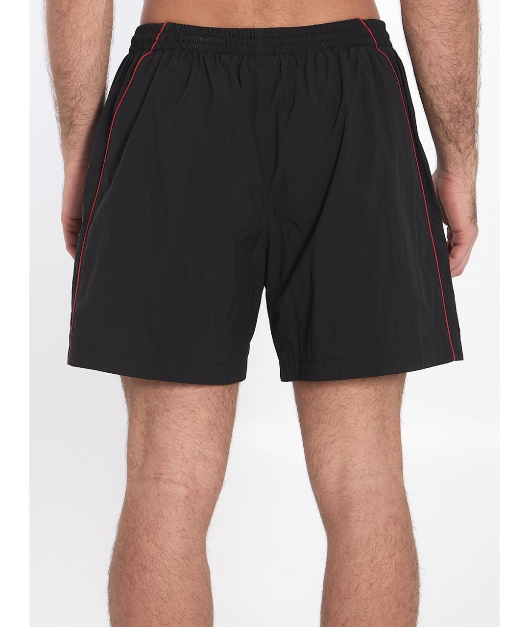 BALENCIAGA Черные полиэстеровые шорты, фото 4