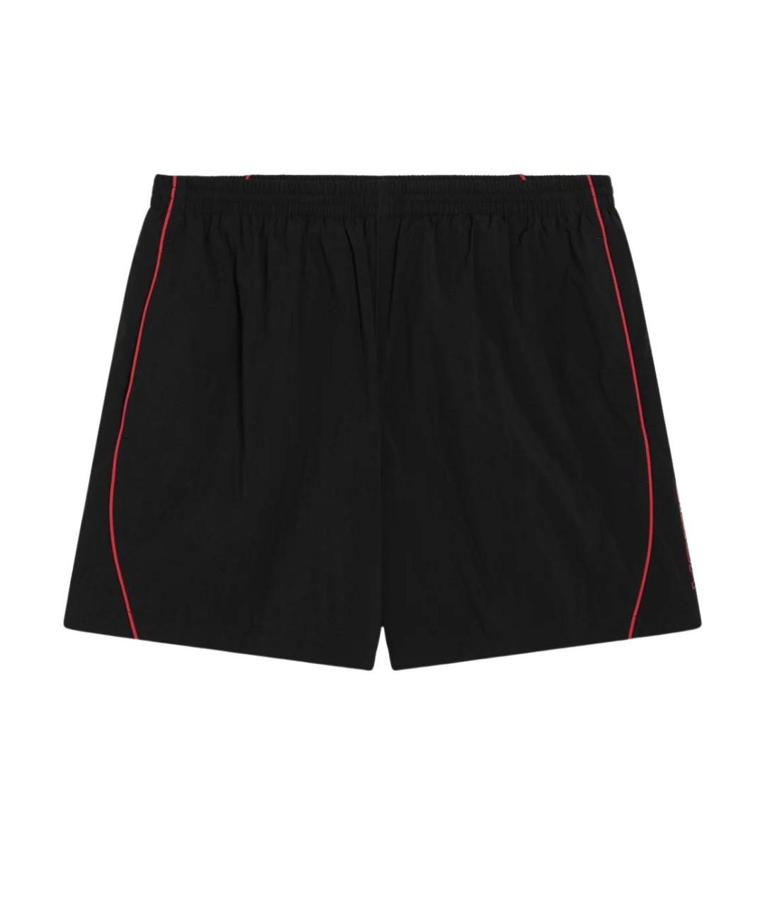 BALENCIAGA Черные полиэстеровые шорты, фото 1