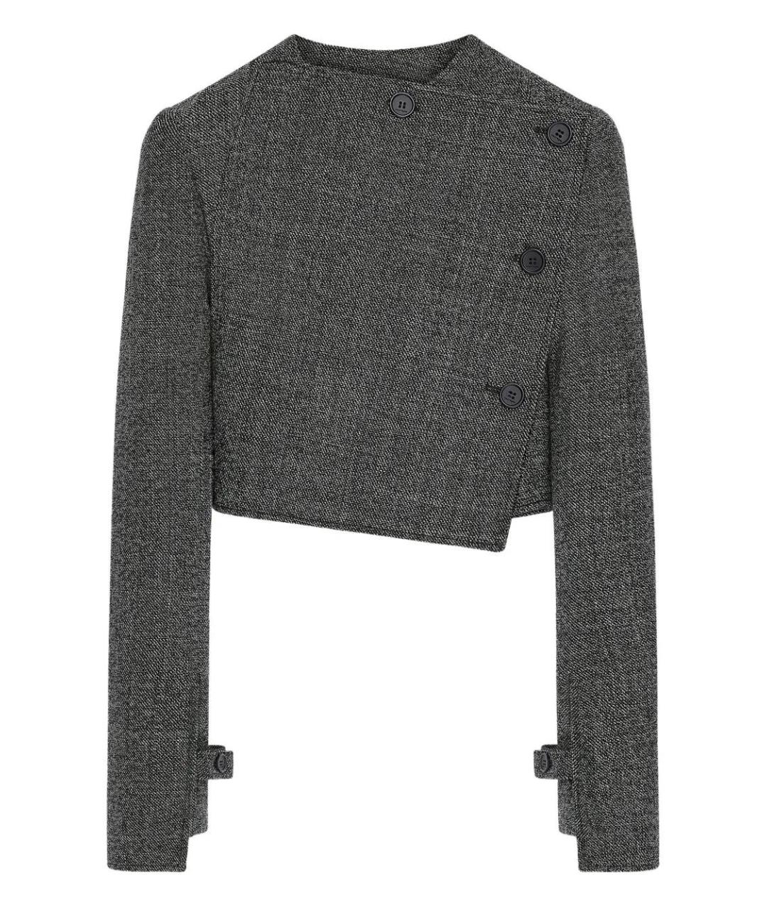COURREGES Серый шерстяной жакет/пиджак, фото 1