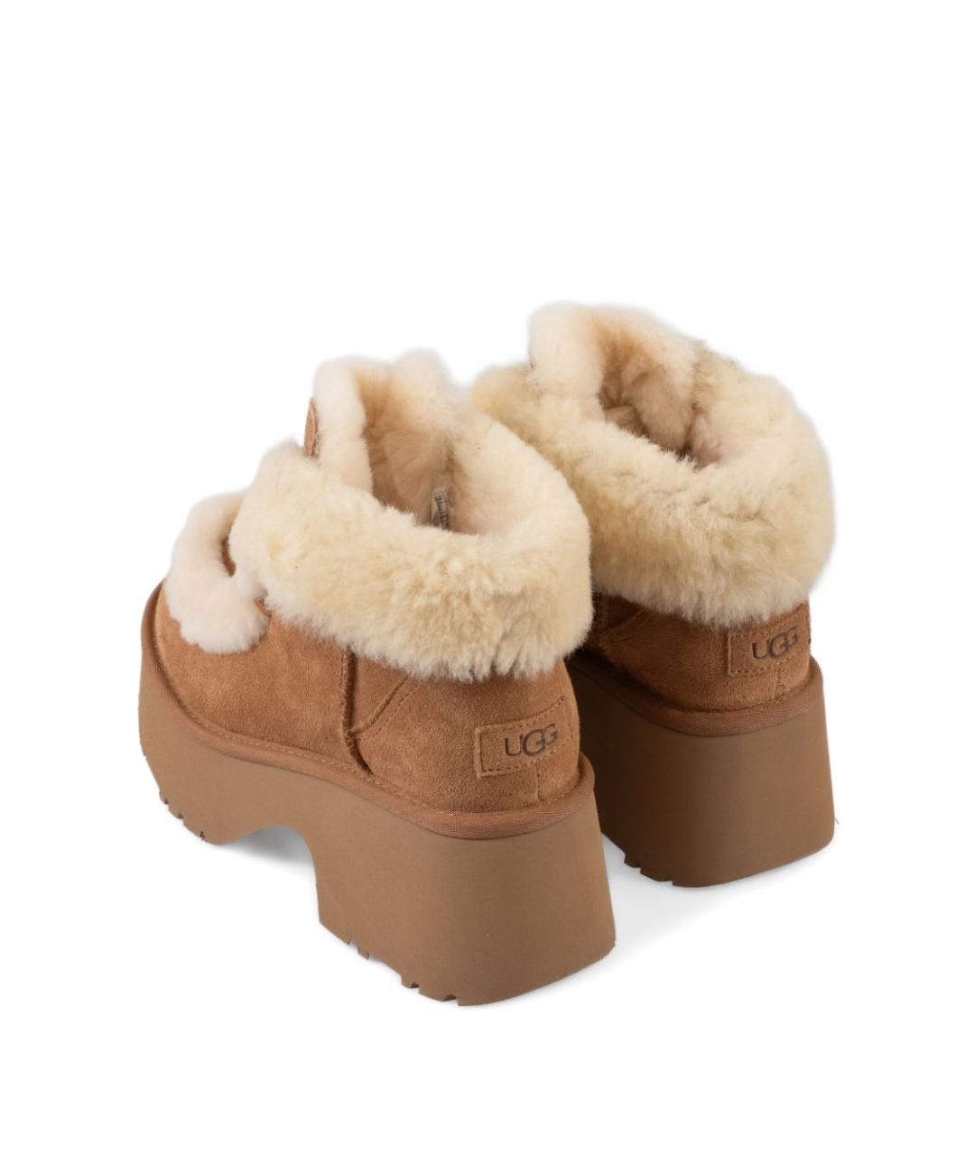 UGG AUSTRALIA Бежевые замшевые ботинки, фото 2