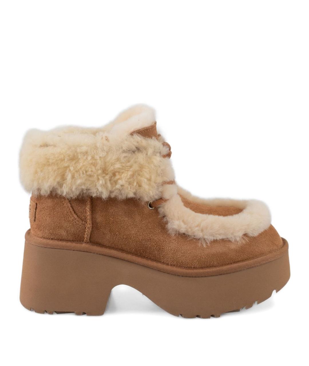 UGG AUSTRALIA Бежевые замшевые ботинки, фото 1