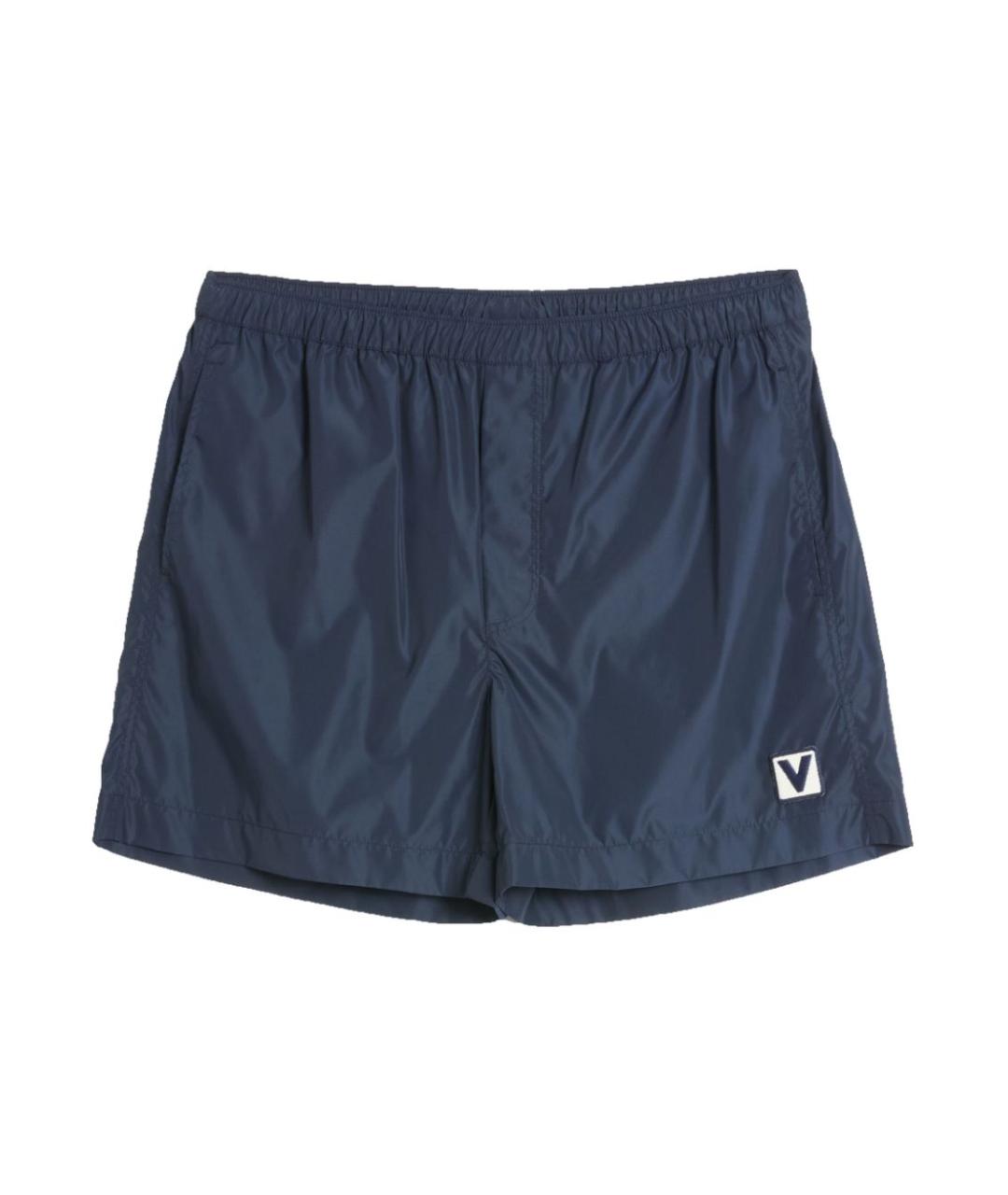 VALENTINO Синие полиамидовые шорты, фото 1