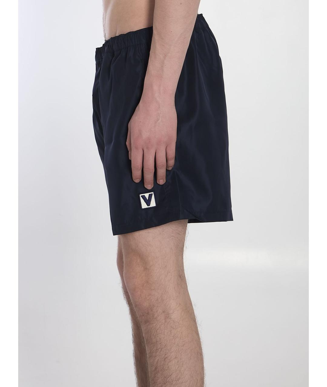 VALENTINO Синие полиамидовые шорты, фото 4