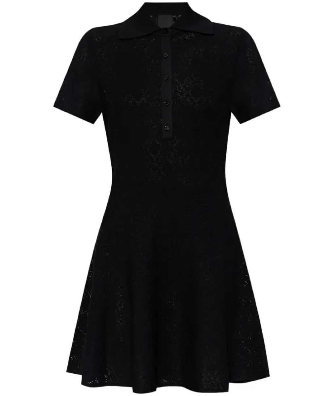 GIVENCHY Черное вискозное повседневное платье, фото 1