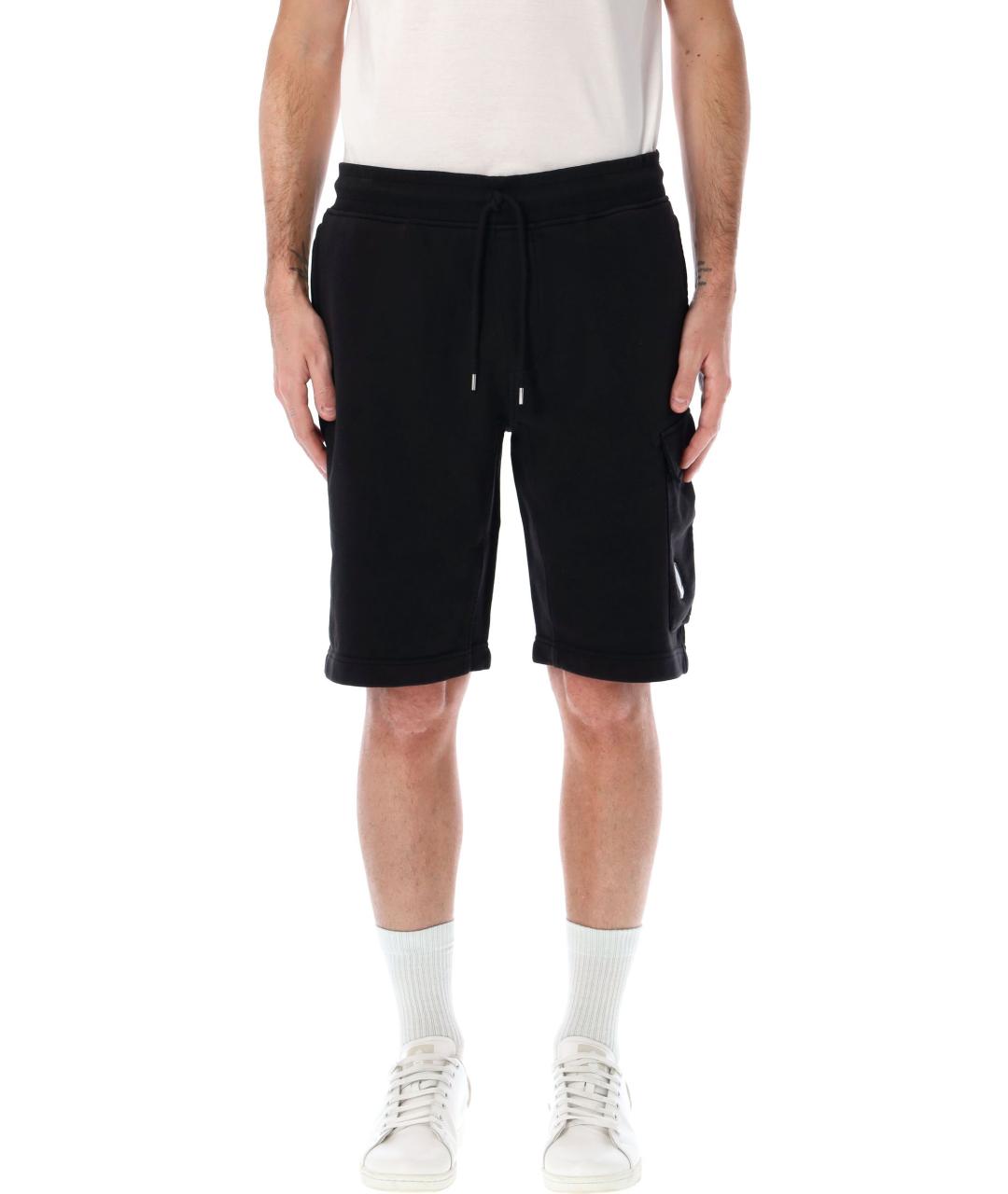 CP COMPANY Черные хлопковые шорты, фото 4