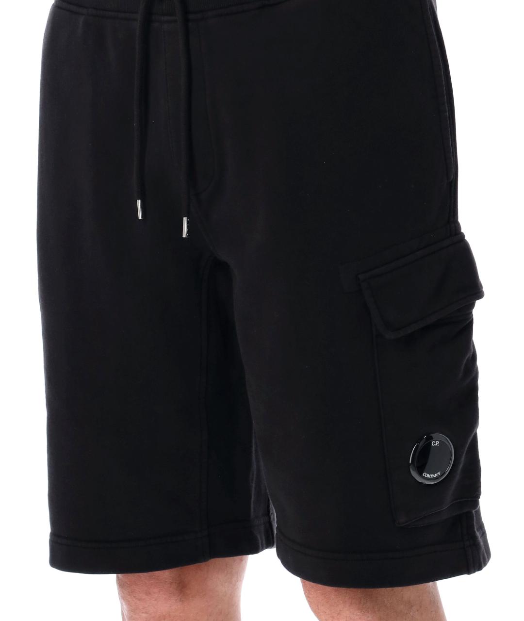 CP COMPANY Черные хлопковые шорты, фото 3