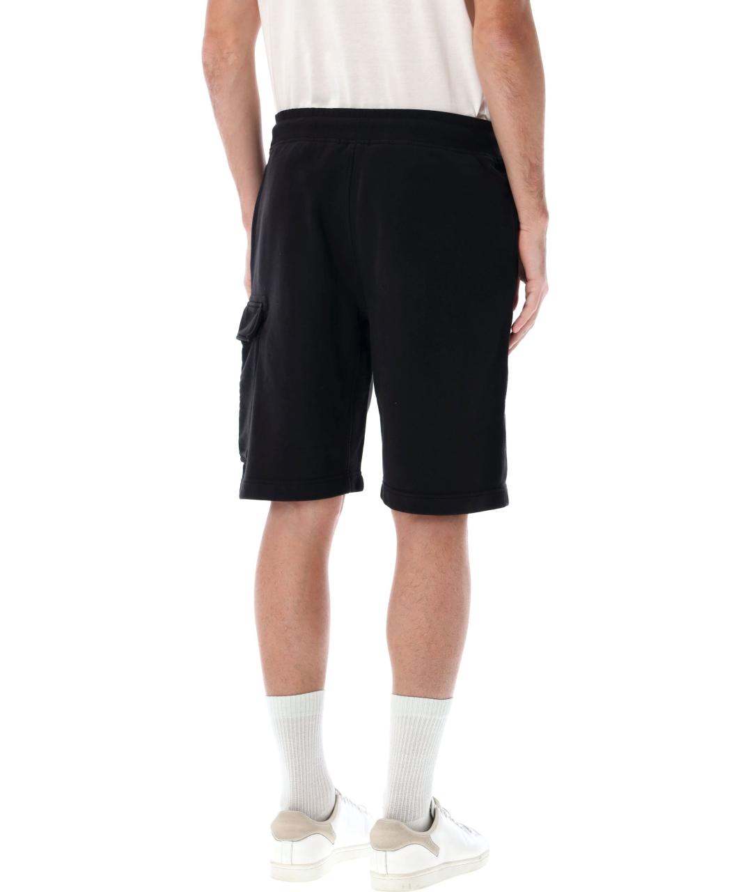 CP COMPANY Черные хлопковые шорты, фото 2