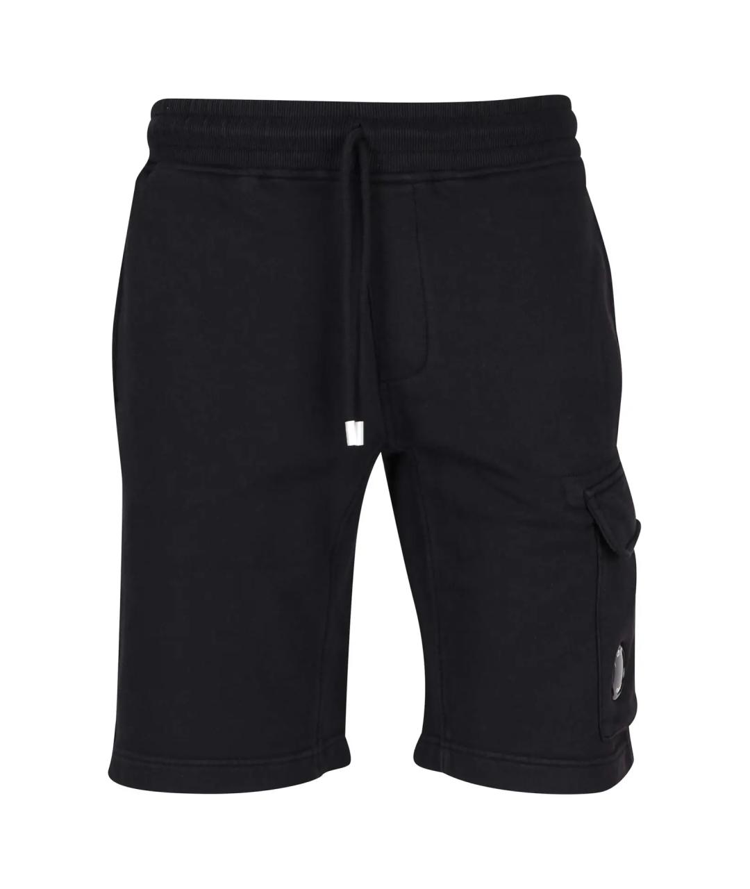 CP COMPANY Черные хлопковые шорты, фото 1