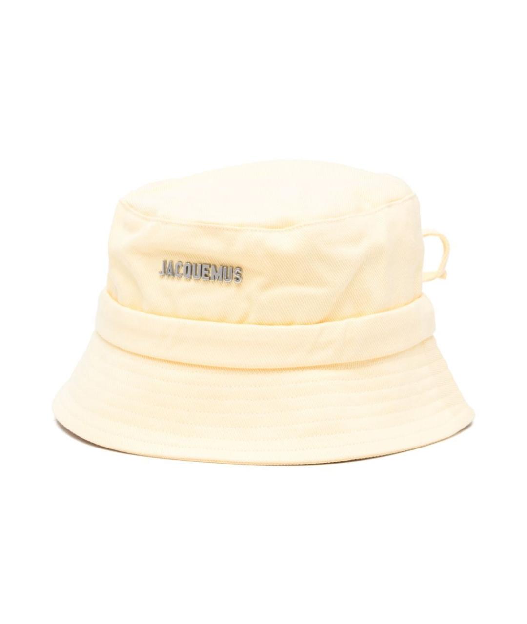 JACQUEMUS Желтая хлопковая панама, фото 1