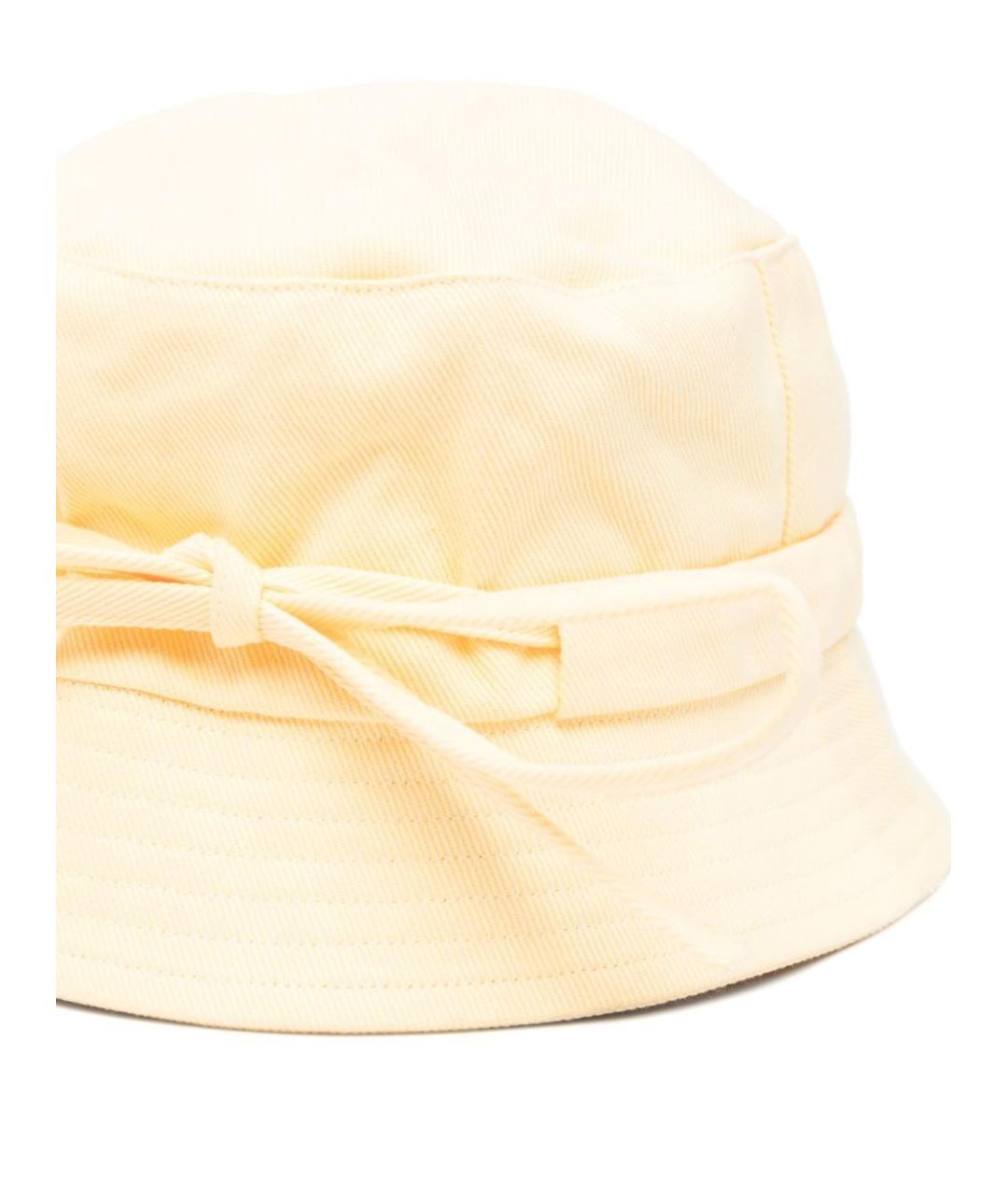JACQUEMUS Желтая хлопковая панама, фото 2