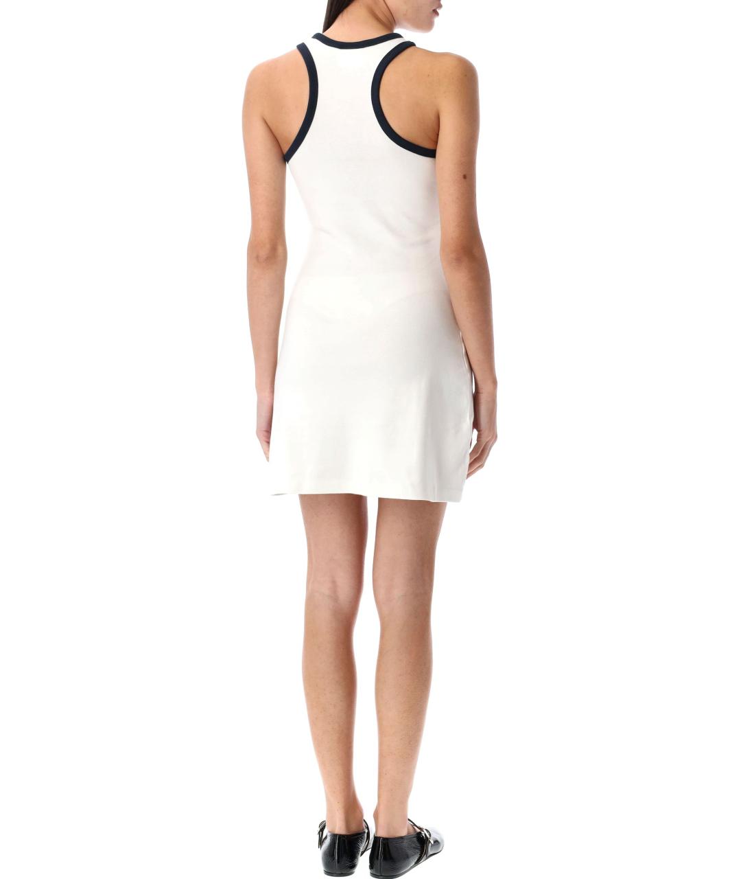 COURREGES Белое хлопковое повседневное платье, фото 3