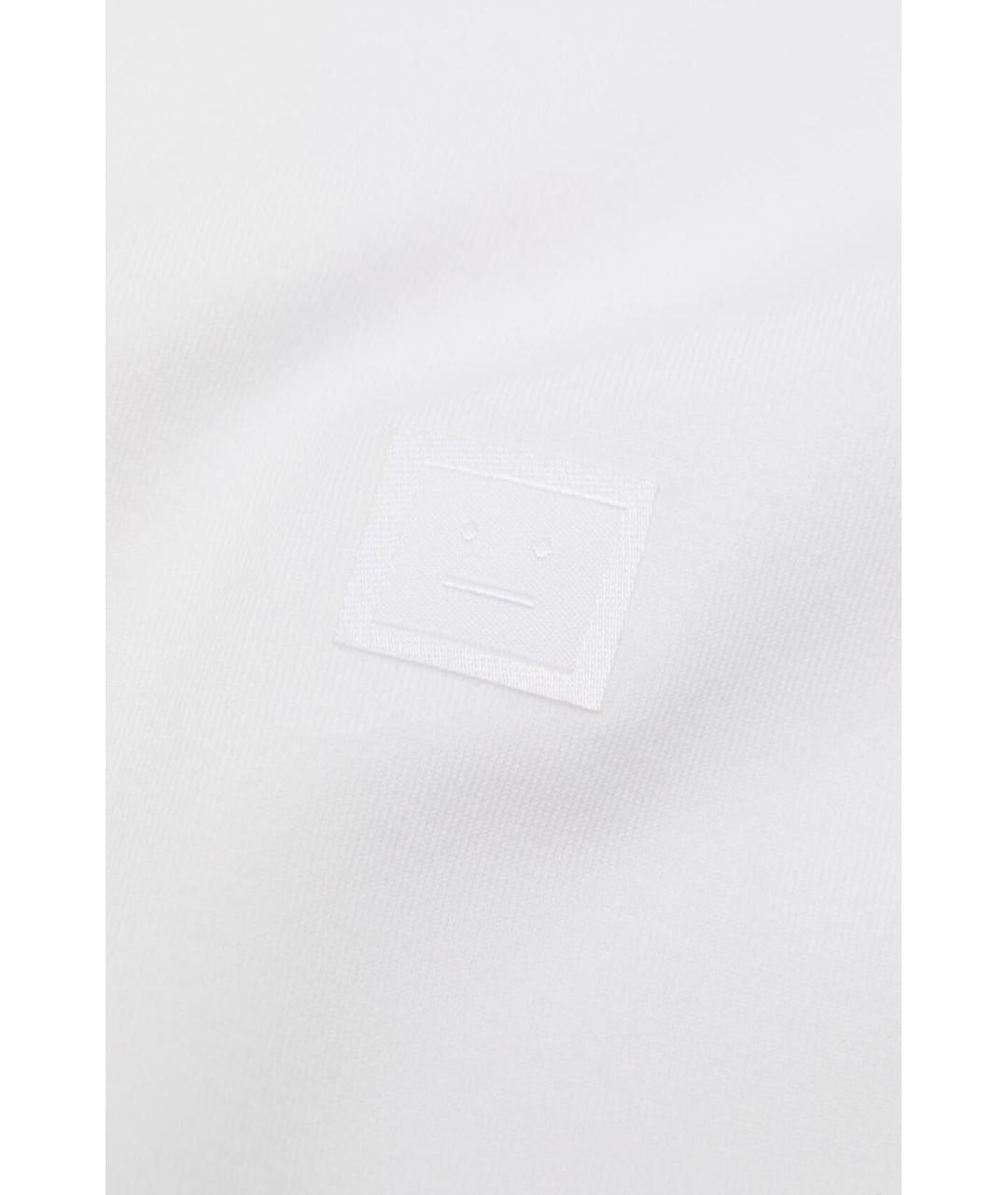 ACNE STUDIOS Белая хлопковая футболка, фото 2