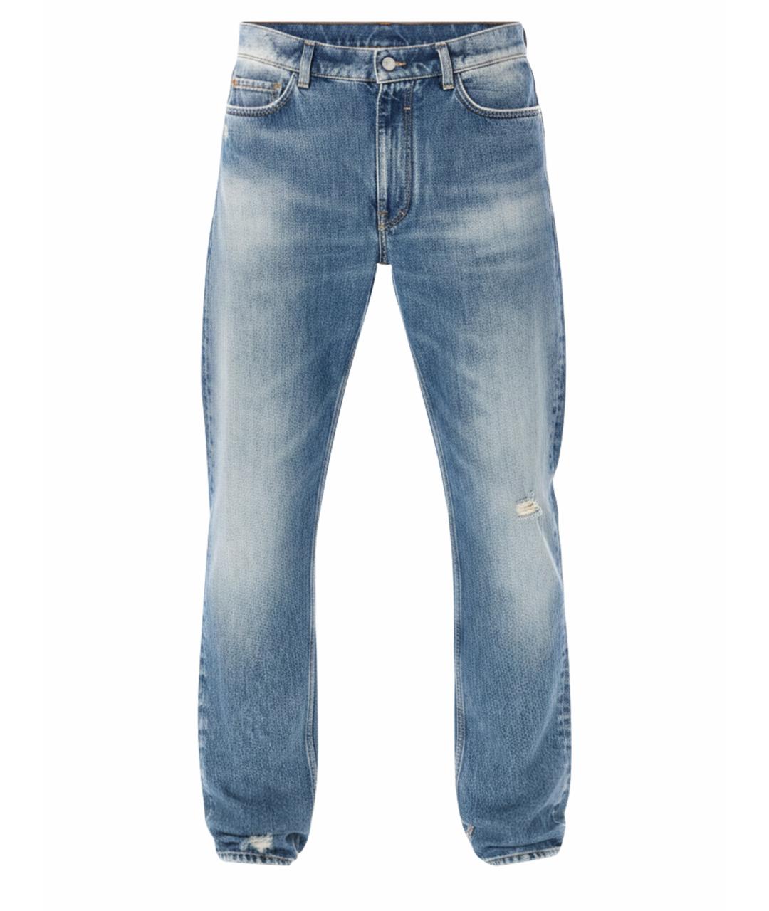 GIVENCHY Горчичные хлопковые прямые джинсы, фото 1