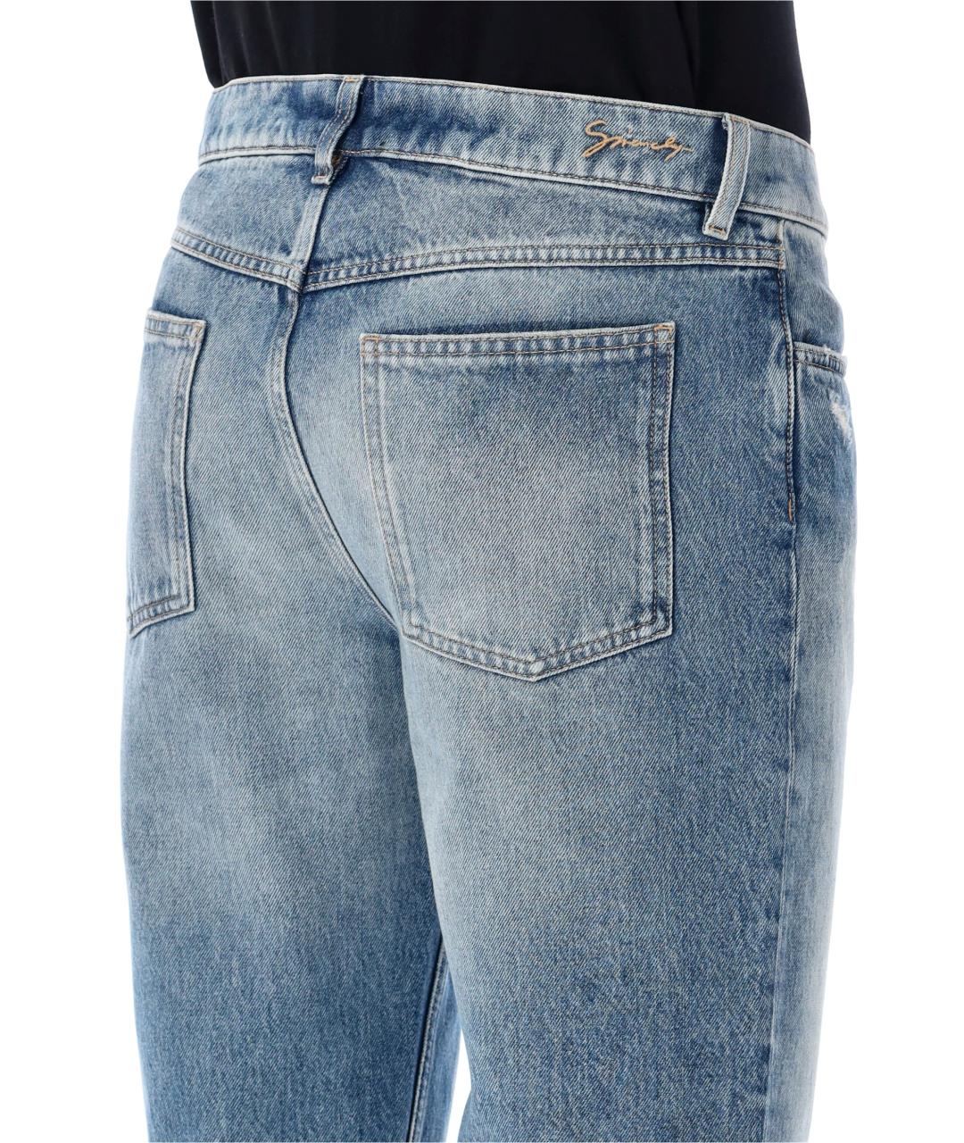 GIVENCHY Горчичные хлопковые прямые джинсы, фото 3