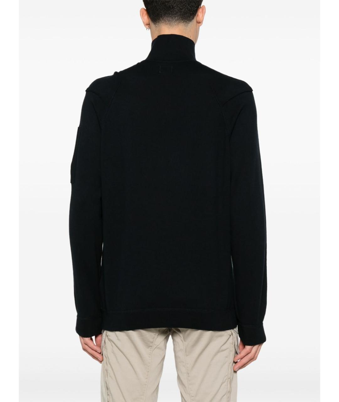 CP COMPANY Черный хлопковый джемпер / свитер, фото 4