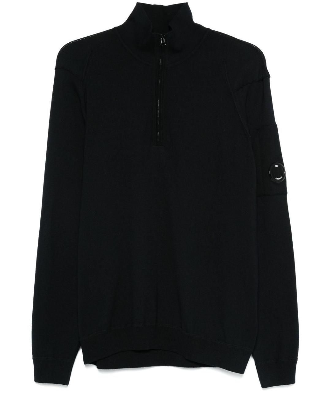CP COMPANY Черный хлопковый джемпер / свитер, фото 1