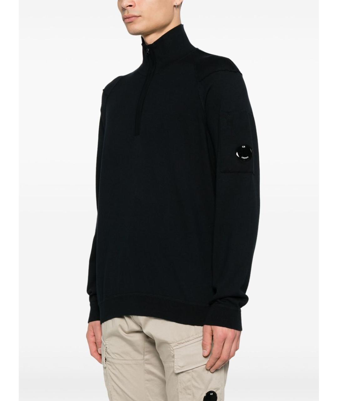 CP COMPANY Черный хлопковый джемпер / свитер, фото 3