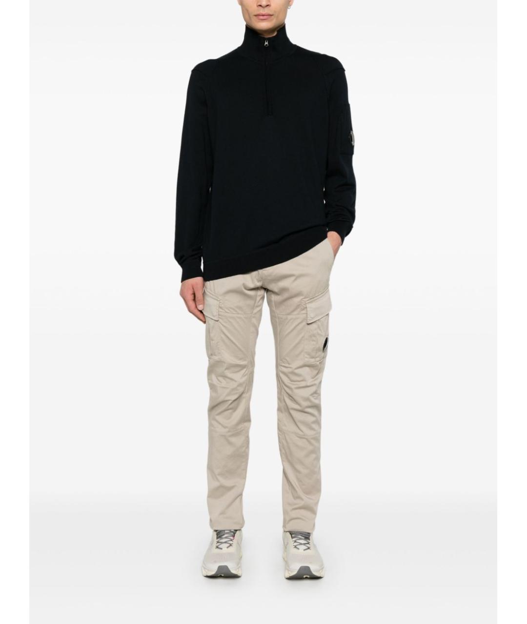 CP COMPANY Черный хлопковый джемпер / свитер, фото 2