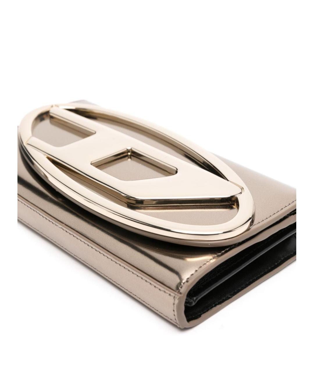 DIESEL Золотая сумка через плечо, фото 5