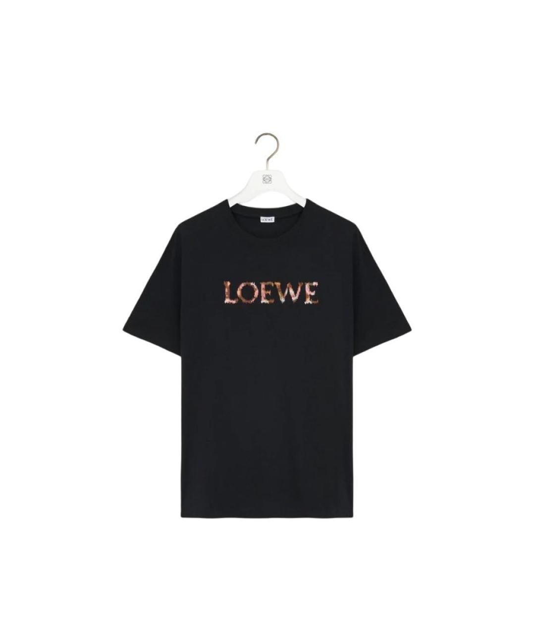 LOEWE Черная хлопковая футболка, фото 1