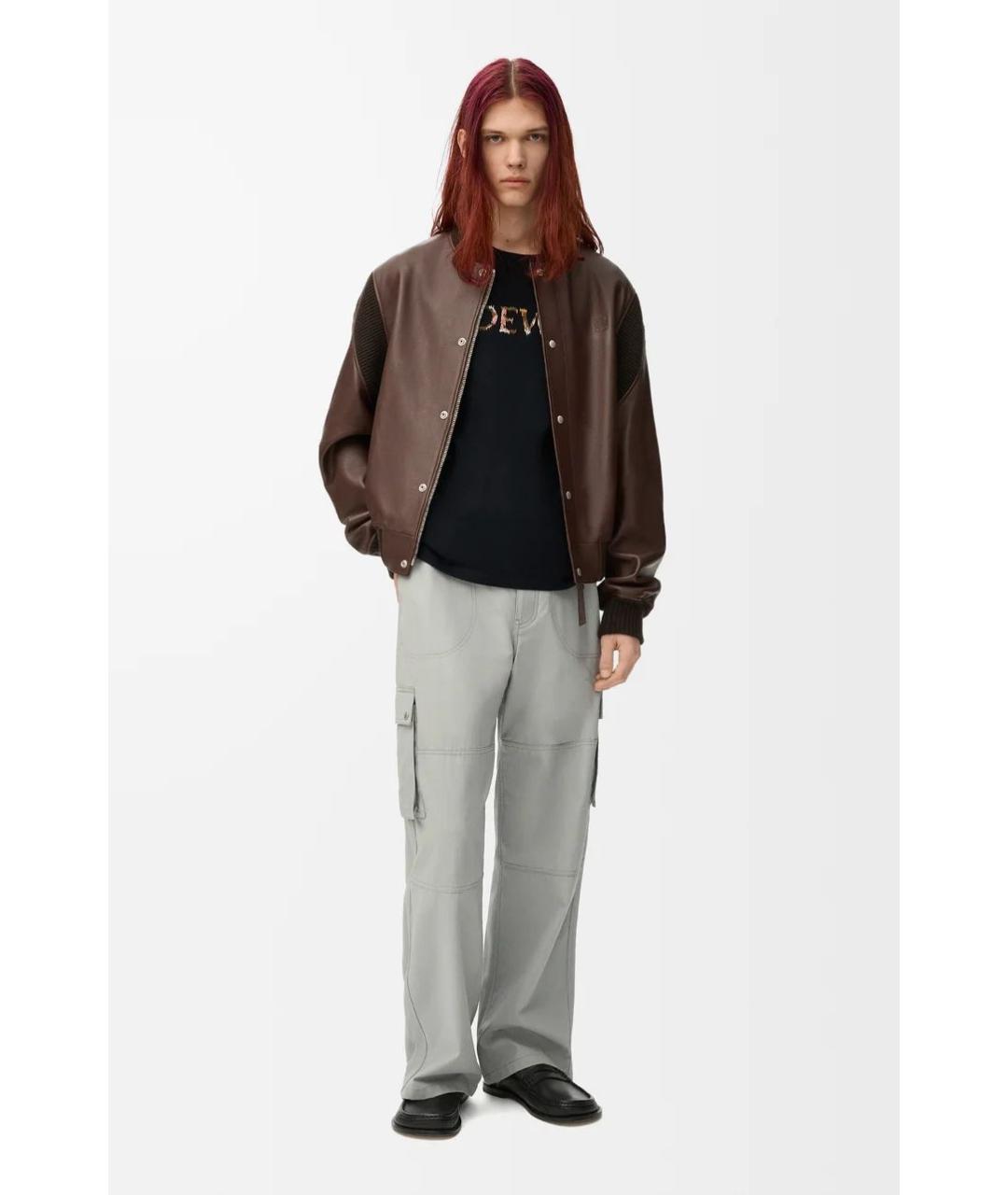 LOEWE Черная хлопковая футболка, фото 2