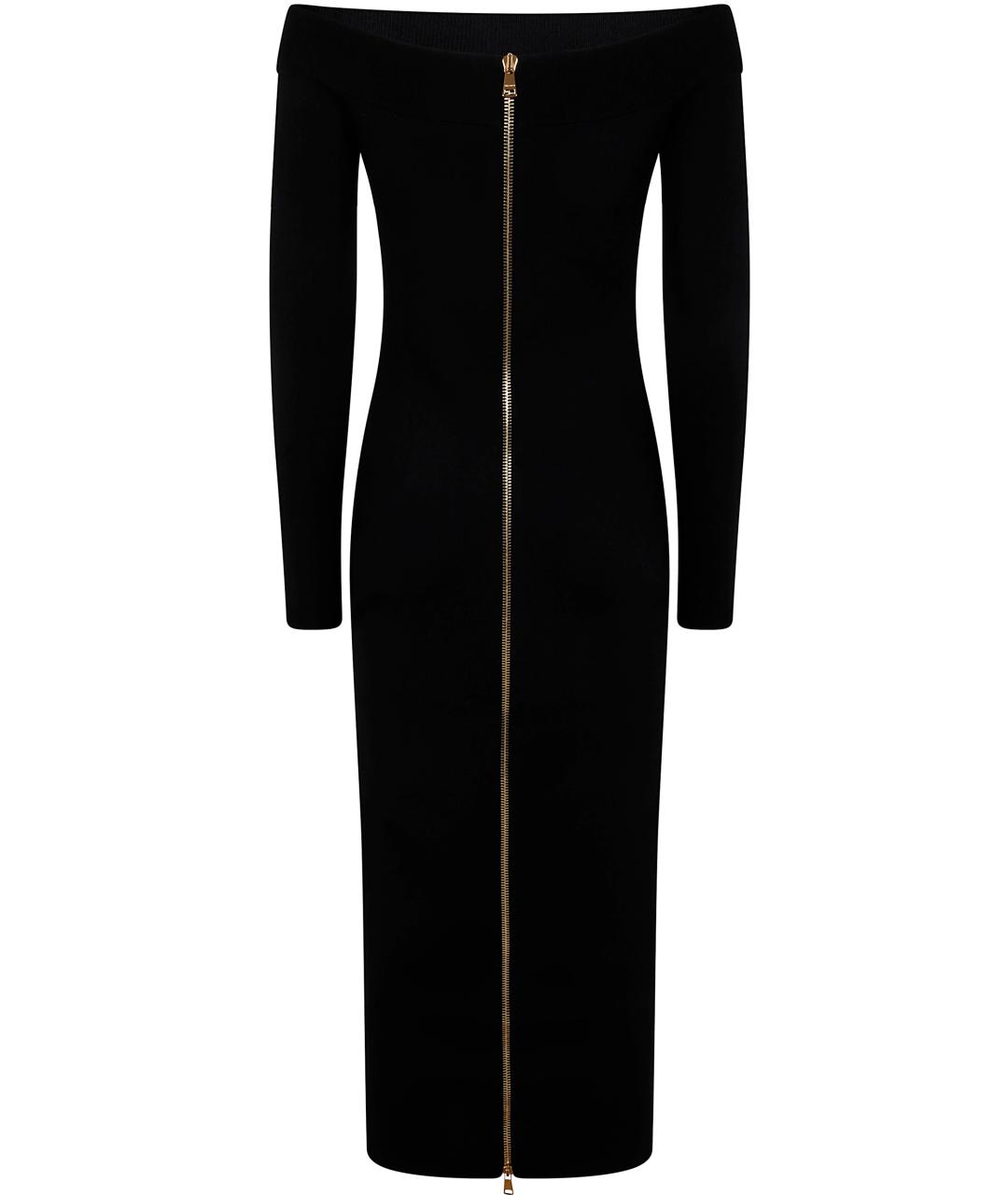 BALMAIN Черное полиэстеровое повседневное платье, фото 2